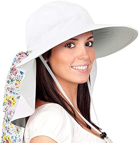 Buy TirriniaNeck Flap Sun Hat with Wide Brim - UPF 50+ Hiking