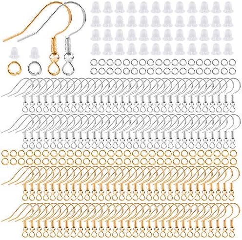 300PCS Gold Earring Hooks 925 Sterling Silver Earring Hooks for Jewelry  Making Hypoallergenic with Earring Backs and Jump Rings - AliExpress