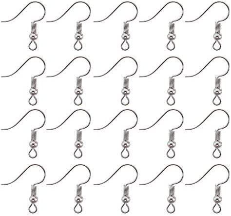 925 Sterling Silver Earring Hooks 150 PCS/75 Pairs,Ear Wires Fish