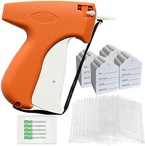 Winnerbe Clothes Tagging Gun Price Label Tag Gun Labeler Tag Attacher Clothing Tag Gun with 1000 White Barbs Fasteners and 5 Extra Steel Needles
