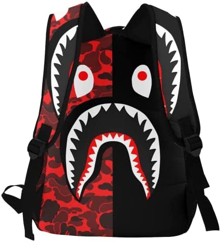  Vkaxopt Backpack Shark Teeth Camo Backpacks Travel