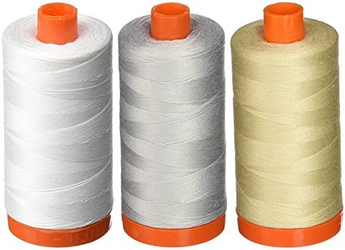 Coats Cotton Machine Quilting Solid Thread 1200yd-Eggshell Cream