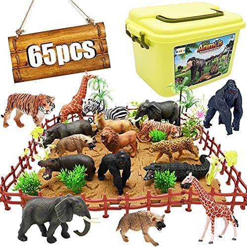 Tudoccy tudoccy safari animals figures toys - 13 realistic wild