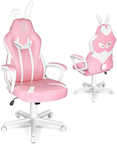 Pink Gaming Chair with Footrest Ergonomic Oversized Manufactured by Listed  Company,Video Game Chairs with Lumbar and Head Pillow, for Adults Teens  Secret Lab Pink&White 