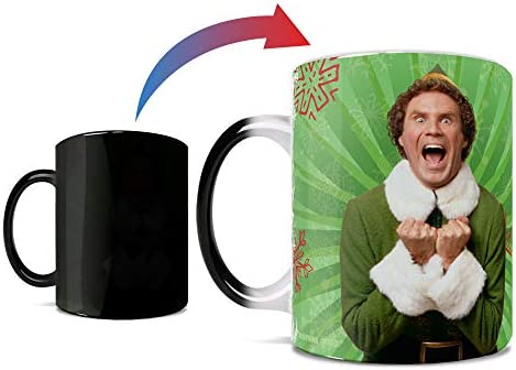 Silver Buffalo Elf OMG! Santa's Coming! Ceramic Mug | Holds 20 Ounces