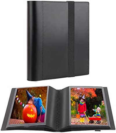 Dunwell Small Photo Albums 4x6 - (2 Pack, Black), Flexible Cover