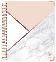 bloom daily planners 2021 Hardcover Calendar Year Goal & Vision Planner (January 2021 - December 2021) - Monthly/Weekly Column View Agenda Organizer - 7.5" x 9" - Color Blocking Marble : Office Products