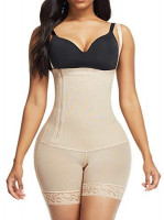 MASS21 Women's Shapewear Open Bust Bodysuit Compression Tummy Control Panty with Side Zipper Closure at Women’s Clothing store