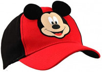 Disney Toddler Boys' Mickey Mouse Character Baseball Cap, Red/black, Ages 2-4: Clothing