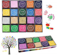 Finger Ink Pads for Kids, 20 Colors Ink Stamp Pads, Washable Craft Stamp Pad DIY Color for Rubber Stamps, Paper, Scrapbooking, Wood Fabric, Best DIY Gift for Kids – Gtlzlz: Arts, Crafts & Sewing