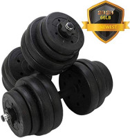 Adjustable 66LB Dumbbell Weights Set, Home Gym Barbell Plates, Barbell Lifting for Bodybuilding Training Workout, Solid with Strenthering Bars Non-Slip Weights Dumbbell Set 66 LB : Sports & Outdoors