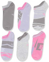 NIKE Youth Everyday Lightweight No Show 6 Pair Gfx, Multicolor - Color, Medium: Clothing