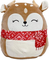 SQUISHMALLOWS Kellytoy 2020 Christmas Squad Plush Toy (12" Dawn The Fawn): Toys & Games