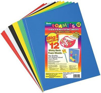 Darice Sticky Back Foam Sheets, 9 by 12-Inch, 12/Pack: Arts, Crafts & Sewing