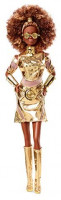 Barbie Collector Star Wars C-3PO x Barbie Doll (~12-inch) in Gold Fashion and Accessories, with Doll Stand and Certificate of Authenticity: Toys & Games