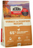 Acana Singles Limited Ingredient Dry Dog Food, Grain Free, High Protein, Turkey & Pumpkin, 4.5lb: Pet Supplies