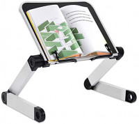 Details about   Ergonomic Office Book Stand Adjustable Height Angle Holder With Page Paper Clips 