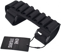 OneTigris 7 Round Tactical Shotgun Stock Shell Holder 1000D Nylon Ammo Carrier Hunting Pouch Strip (Black): Toys & Games