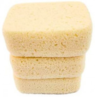 Michelle's Melting Pot Foam Bath Sponge Shower Sponge 3 Count (Smooth Yellow): Health & Personal Care