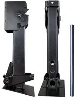 Class A Customs | Pair of Telescoping Trailer Swing Down Stabilizer Jacks (1000lb Capacity Each) 12"-19" | Includes 9" Long Bar/Crank: Automotive
