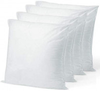 Pillow Insert 18" x 18" Polyester Filled Standard Cover (4 Pack): Kitchen & Dining