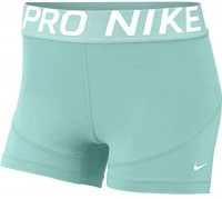 Nike Women's Pro 3" Training Short (Teal Tint/White, X-Large) : Clothing