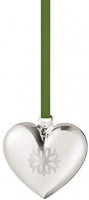 Georg Jensen 2020 Annual Palladium Christmas Heart Ornament: Home & Kitchen