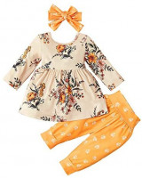 Toddler Baby Girls Clothes Cami Flowers Tank Tops Blouse Solid Shorts Summer Outfit Set: Clothing