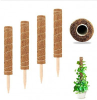 N/G Coir Totem Pole, 4 Pcs 15 Inches Plant Support Totem Pole Indoor Coco Coir Pole Moss Stick Monstera Plant Support Extension : Garden & Outdoor