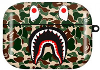 Bape Airpods Pro Case, Portable & Protective Silicone Cover Case Charging Case for Women & Men (Green Camo): Home Audio & Theater