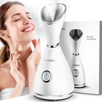 Facial Steamer, JOMARTO Nano Ionic Facial Steamer, Home Humidifier Personal Vaporizer, Portable Home Skin Spa Steamers, Warm Mist for Moisturizing and Blackheads Acne Skin Care, Ideal Gift: Beauty