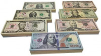 Copy Money Full Print 2 Sides,Prop Money 140 Sets for Kids, Movies,Music Videos: Toys & Games
