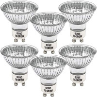 25 Watt Replacement Bulb for Candle Warmer, 6 Packs Scentsy Bulbs, NP5 Replacement Bulbs, GU10 Halogen Light Bulbs, Dimmable - MR16 Light Bulb with Glass Cover, 120 Volt (Warm White): Home Improvement