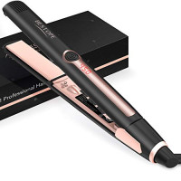 BESTOPE 1 Inch Upgraded Hair Straightener Professional Flat Iron for Hair with MCH Technology and 15s Heats Ceramic Tourmaline Ionic & Anti-static Plate for Fine Wavy Curly Coarse Hair : Beauty