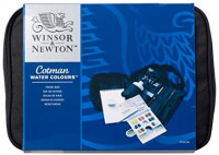 Winsor & Newton Cotman Water Colour Paint Travel Bag, Set of 14, Half Pans