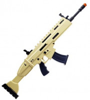 FN Toy Gun, High Density Foam Gun: Scar Rifle with Silencer Custom Props Replica Yellow: Clothing