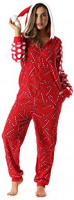 #followme Adult Christmas Onesie for Women Jumpsuit One-Piece Pajamas: Clothing