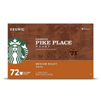 Starbucks Pike Place Roast Coffee K-Cup Portion Packs for Keurig Brewers, 72 Count (3 boxes of 24 K-Cups): : Grocery & Gourmet Food