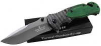 Snake Eye Tactical Wood Handle Spring Assist Knife Everyday Carry Engrave Collectors Pocket Eco'Gift Limited Edition Knife with Sharp Blade (Green) : Sports & Outdoors