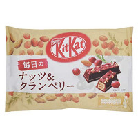 Nestlé Japan Kit Kat Daily Nuts & Cranberries 109g 1 bag Japan Import : Grocery & Gourmet Food