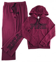 Victoria's Secret Pink Hoodie and Sweat Pants Set at Women’s Clothing store