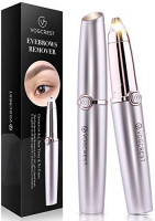 Eyebrow Hair Remover, Vogcrest Painless Eyebrow Trimmer for Women, Portable Eyebrow Hair Removal Eyebrow Razor with Light.: Health & Personal Care
