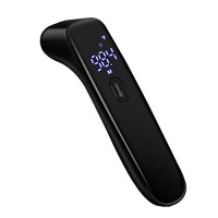 Digital Infrared Forehead Thermometer, WWDOLL Touchless Adult Thermometer for Adults and Kids, Baby Thermometer with Fever Indicator,°C/°F Switchable (Black): Industrial & Scientific