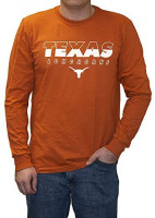 Elite Fan Shop Texas Longhorns Long Sleeve Tshirt Bold Orange : Clothing