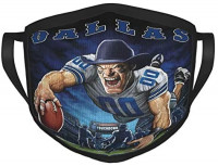 Fremont Die Dall-as Cowb-oys NFL Outdoor Bandanas,Adult Black Border Masks,Mouth Guard,Balaclava,Neck Gaiter,Dustproof Scarf,Face Cover: Home & Kitchen