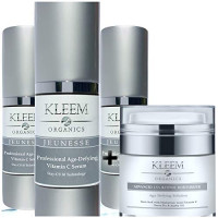 Anti Aging Skin Care Kits - Women Beauty Gifts: Vitamin C Serum with Hyaluronic Acid + FREE Retinol Moisturizer for Face for Night & Day; Perfect Gift Set Kit: Beauty