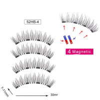 Glue-free Magnets False Eyelashes Handmade Nude Makeup Natural Models 3D Sharp Point Magnetic Eyelashes