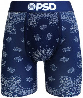 Download Wholesale PSD Underwear Men's Bandana Print Boxer Brief Underwear Blue Medium