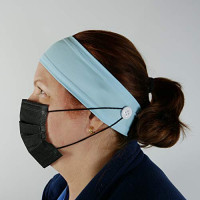 Button Headband Medical Facemask Holder for Nurses, Doctors, and Everyone Wearing a Mask - Protect Your Ears with this Headband : Beauty