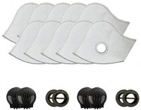 Set of 11 Activated Carbon PM2.5 Filters Air Purifier with 4 Exhaust Valves Replacement Dust